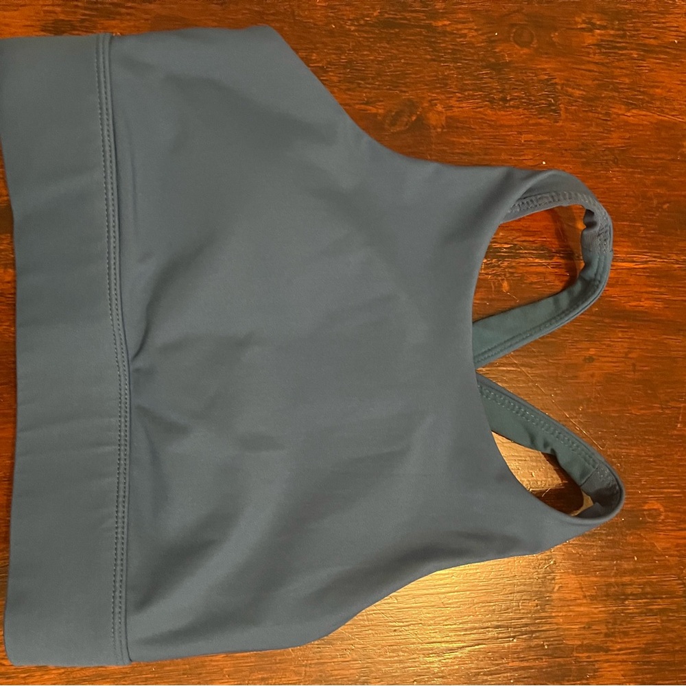 Blue Racerback Sports Bra